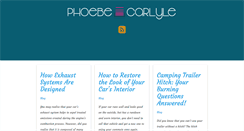 Desktop Screenshot of phoebecarlyle.com